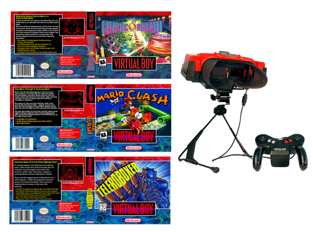Virtual Boy 6 款美版高清游戏盒封面-无羁世界